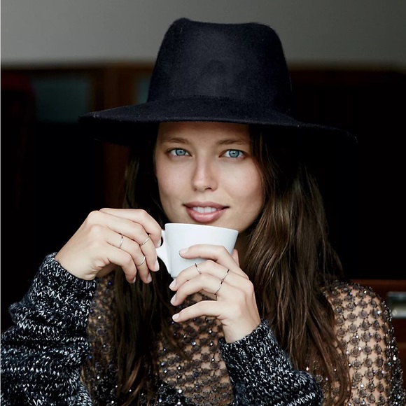Free People Clean Slate Wide Brim Wool Hat | One Size - Picture 4 of 9